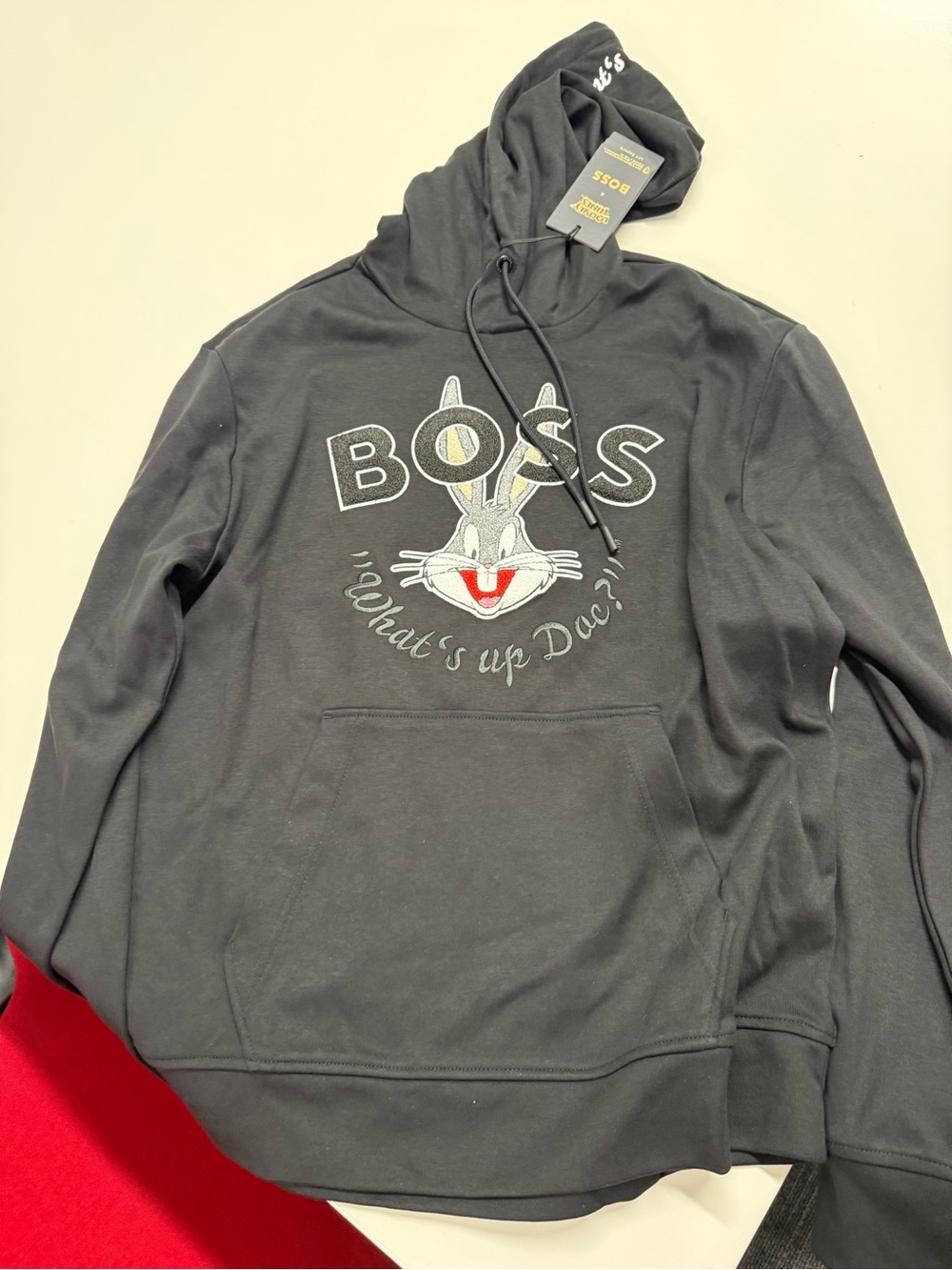 Boss Dark Gray Bugs Bunny Crewneck Hoodie